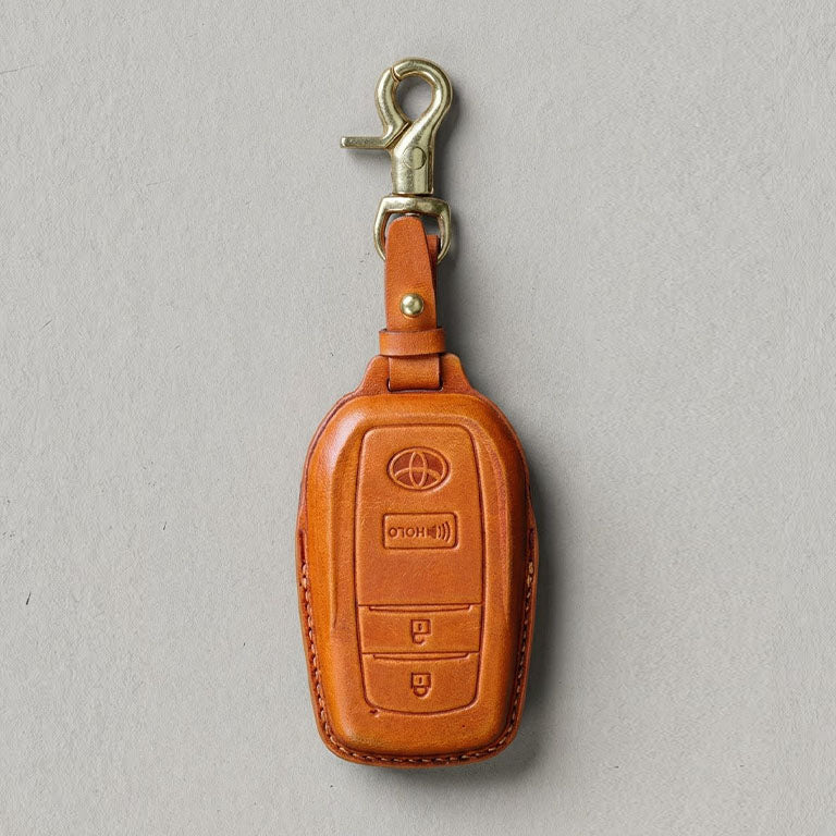 Premium Leather Key Fob for Toyota