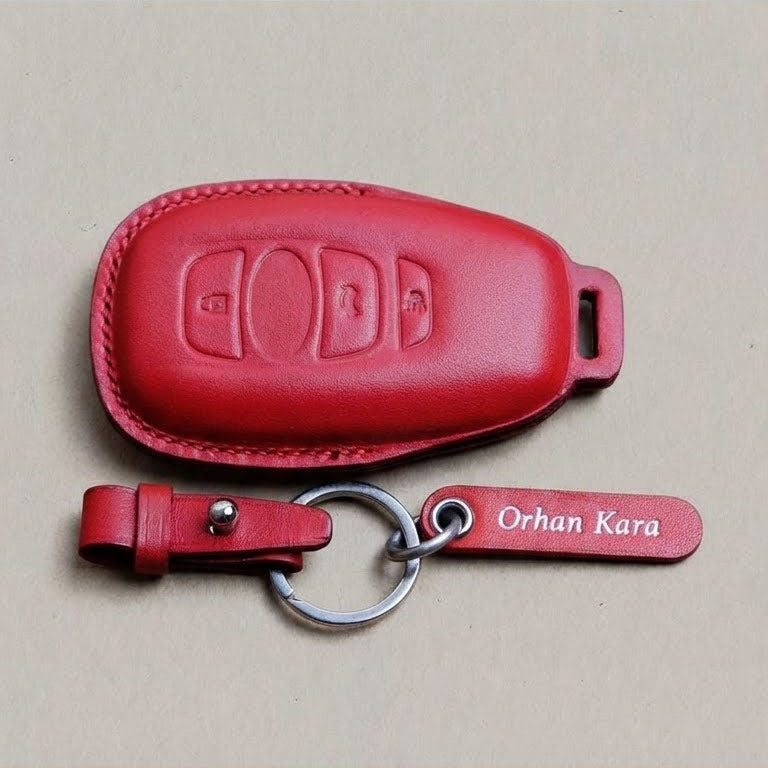 Premium Leather Key Fob for Toyota