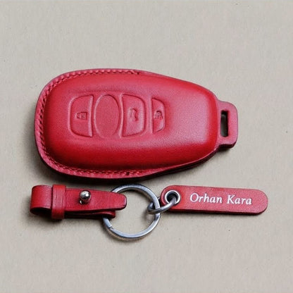 Premium Leather Key Fob for Toyota