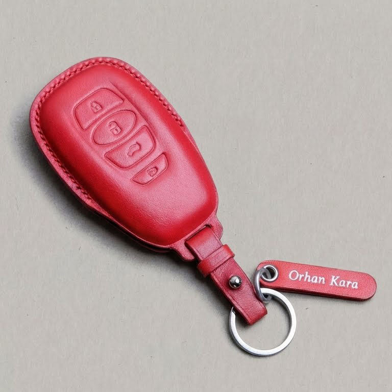 Premium Leather Key Fob for Toyota