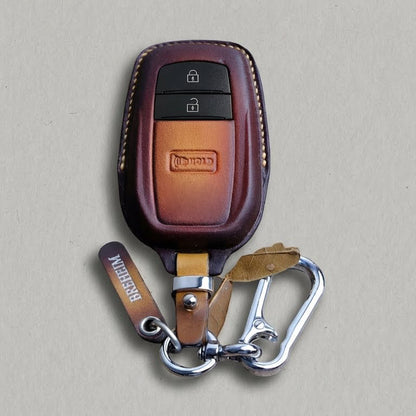 Premium Leather Key Fob for Toyota