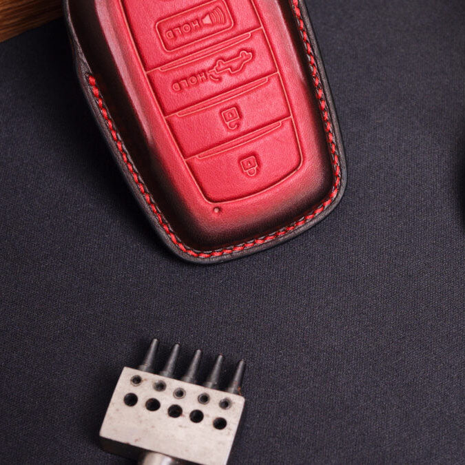 Premium Leather Key Fob for Toyota