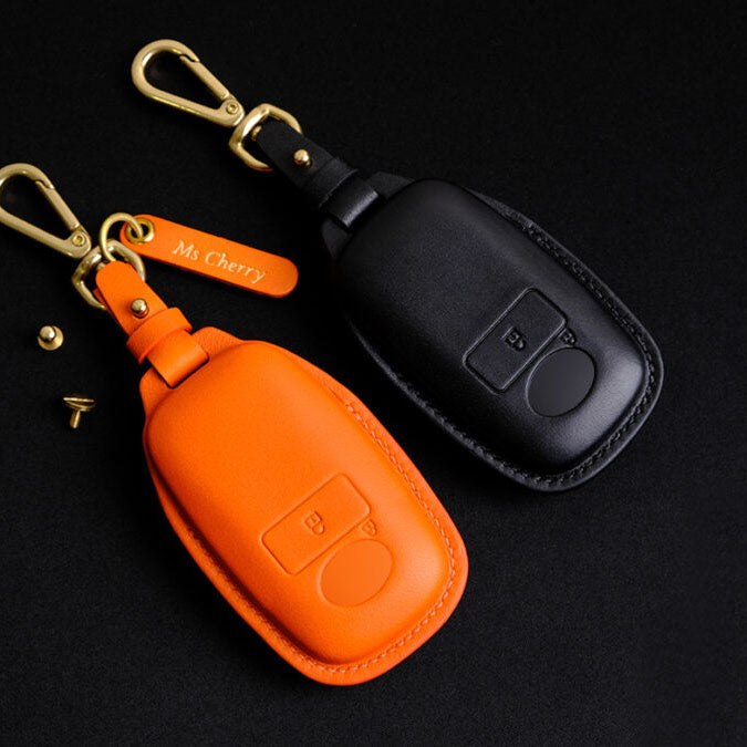Premium Leather Key Fob for Toyota