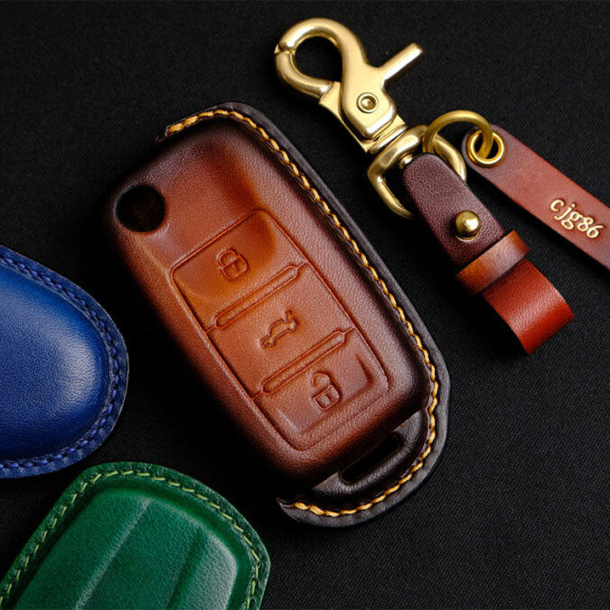 Premium Leather Key Fob for Volkswagen - Carsilks 