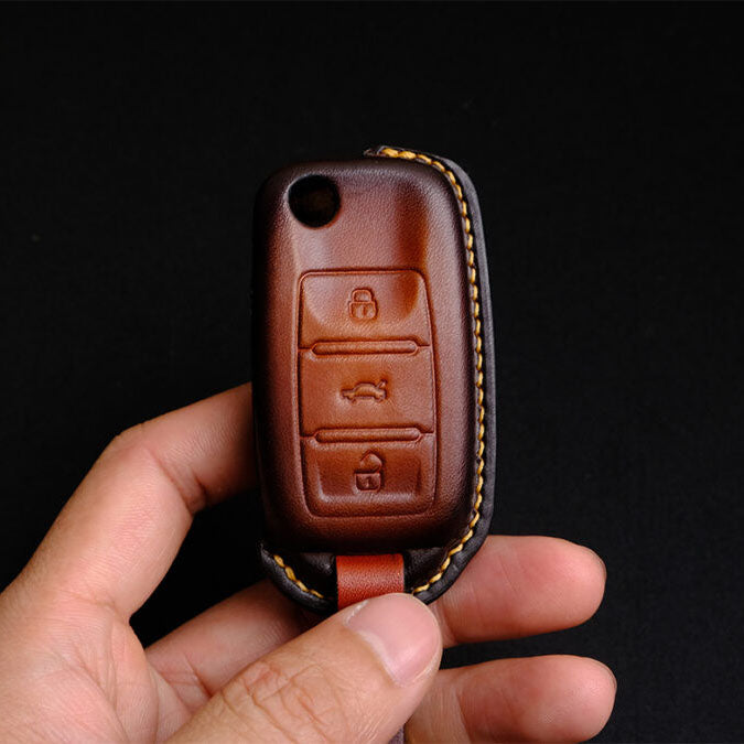Premium Leather Key Fob for Volkswagen - Carsilks 