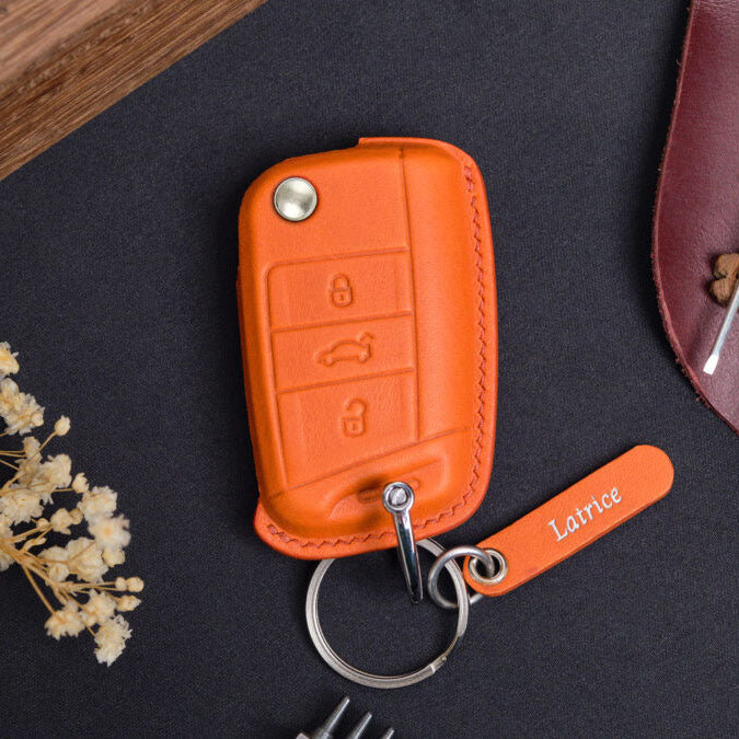 Premium Leather Key Fob for Volkswagen - Carsilks 