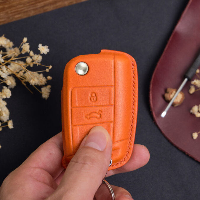 Premium Leather Key Fob for Volkswagen - Carsilks 