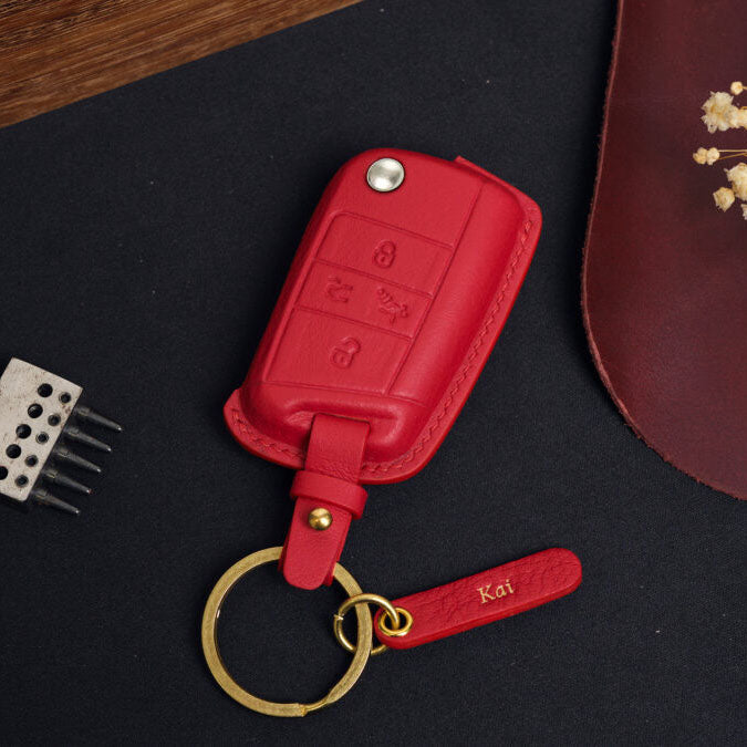Premium Leather Key Fob for Volkswagen - Carsilks 