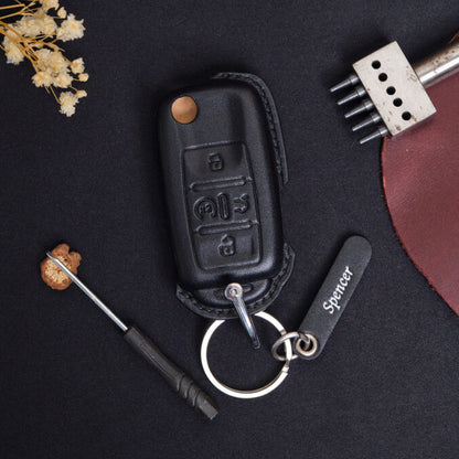 Premium Leather Key Fob for Volkswagen