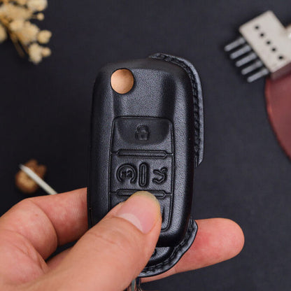 Premium Leather Key Fob for Volkswagen