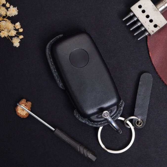 Premium Leather Key Fob for Volkswagen