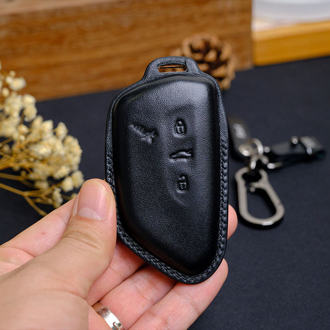 Premium Leather Key Fob for Volkswagen