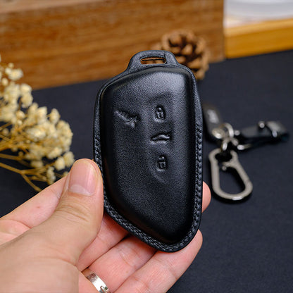 Premium Leather Key Fob for Volkswagen
