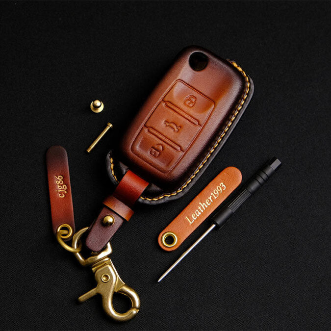 Premium Leather Key Fob for Volkswagen - Carsilks 