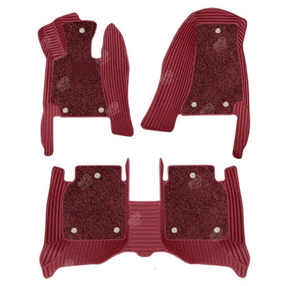 GALAXY CUSTOM CAR MATS SET WINE RED - Carsilks 