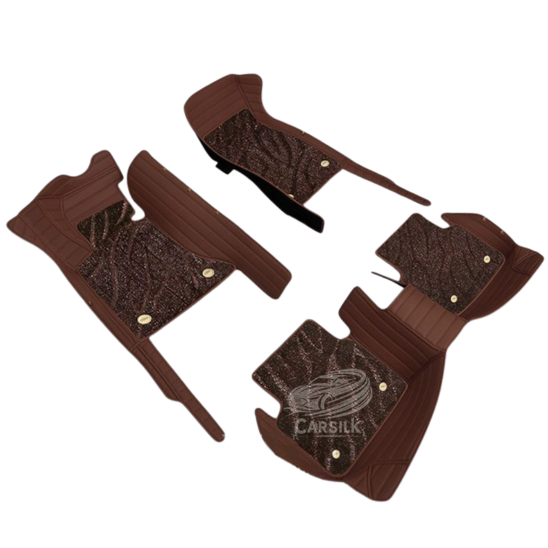 COFFEE BROWN GALAXY CUSTOM CAR MATS SET - Image 5