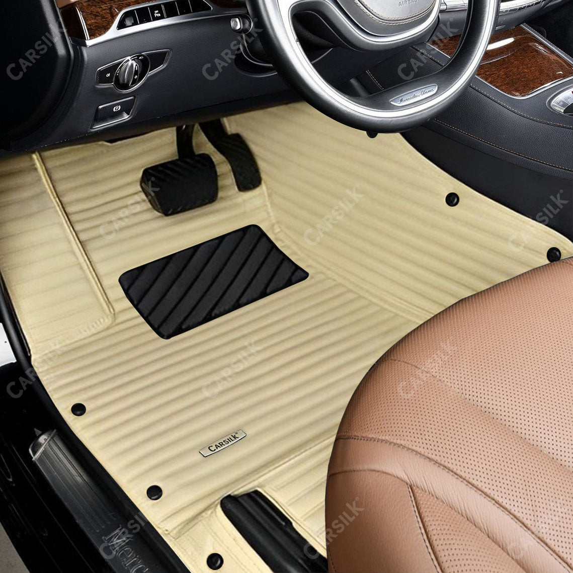 Alternative view of GALAXY CUSTOM SINGLE LAYER CAR MATS SET CREAM BEIGE