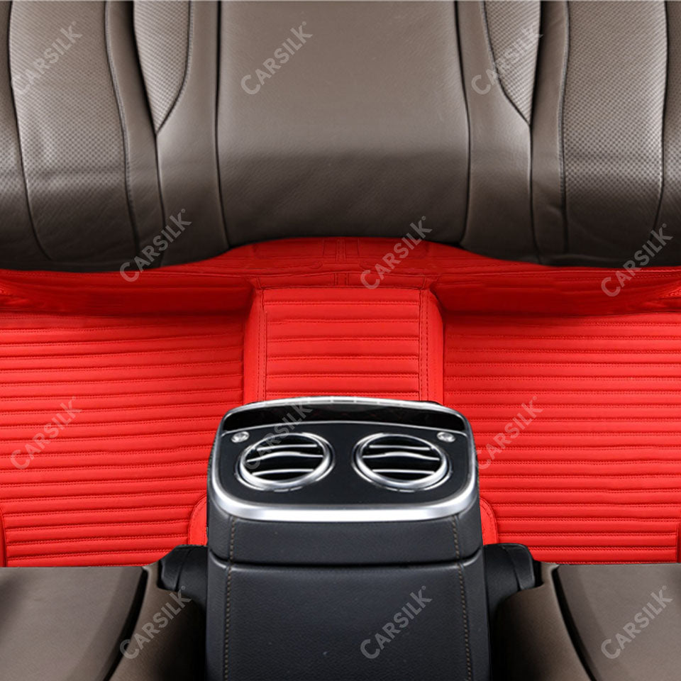 Alternative view of GALAXY CUSTOM SINGLE LAYER CAR MATS SET FERRARI RED