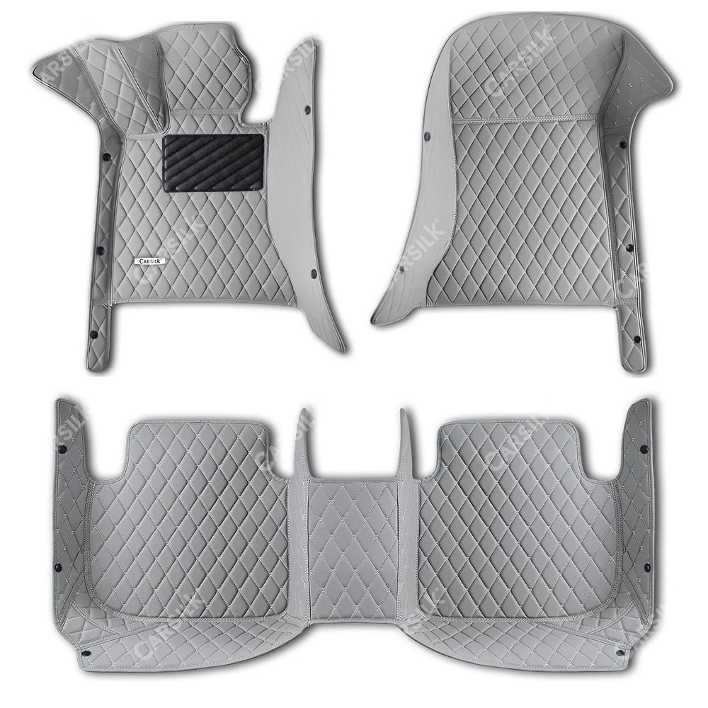 GRAY DIAMOND PATTERN CAR MATS SET - Image 4