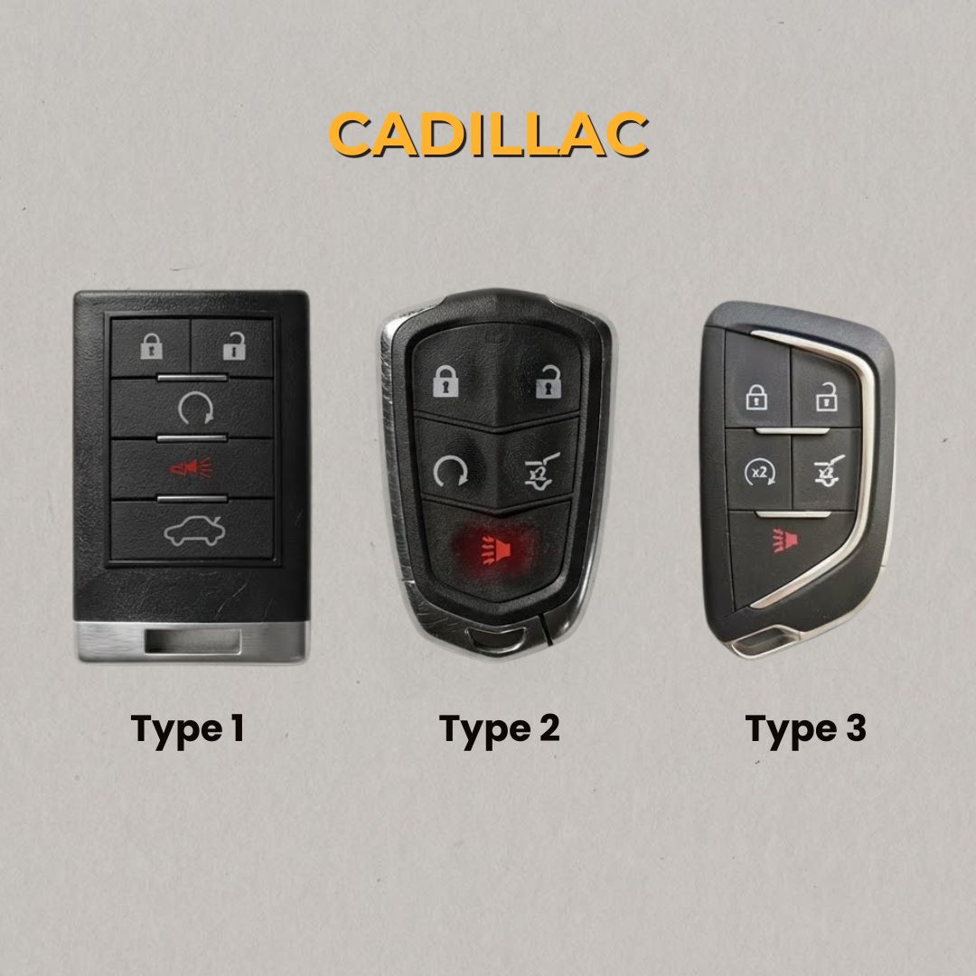 Premium Leather Key Fob for Cadillac