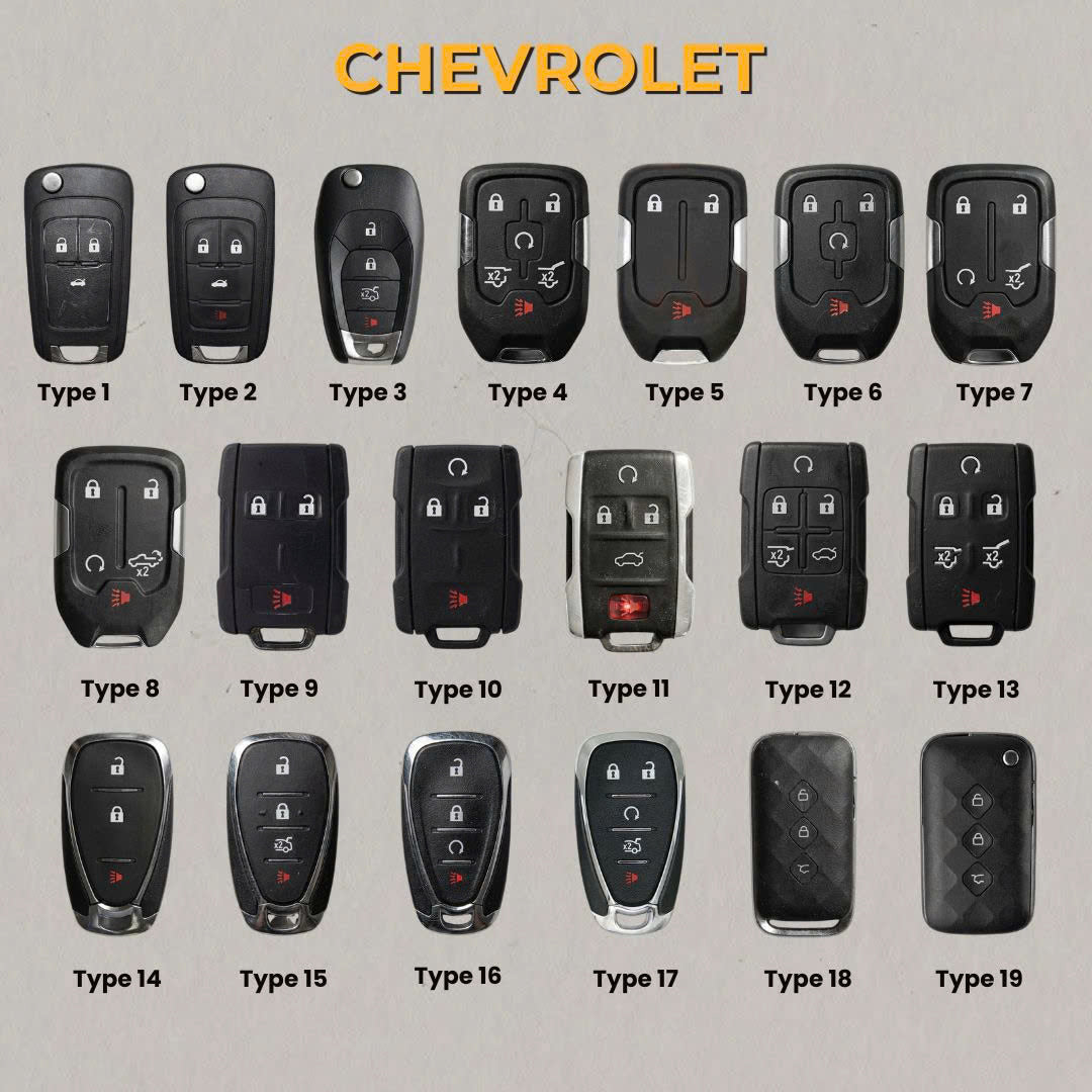 Premium Leather Key Fob for Chevrolet