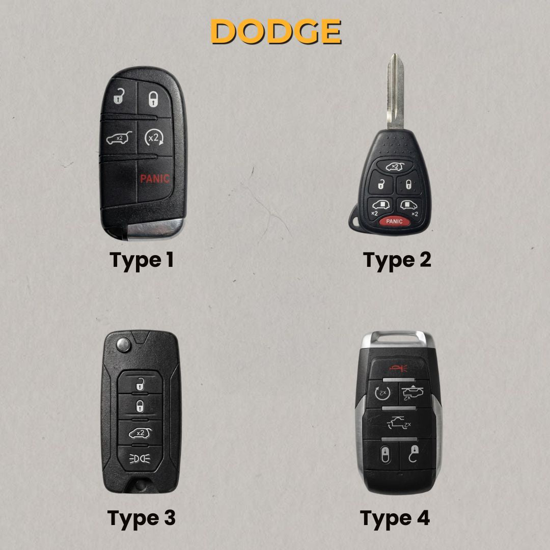 Premium Leather Key Fob for Dodge