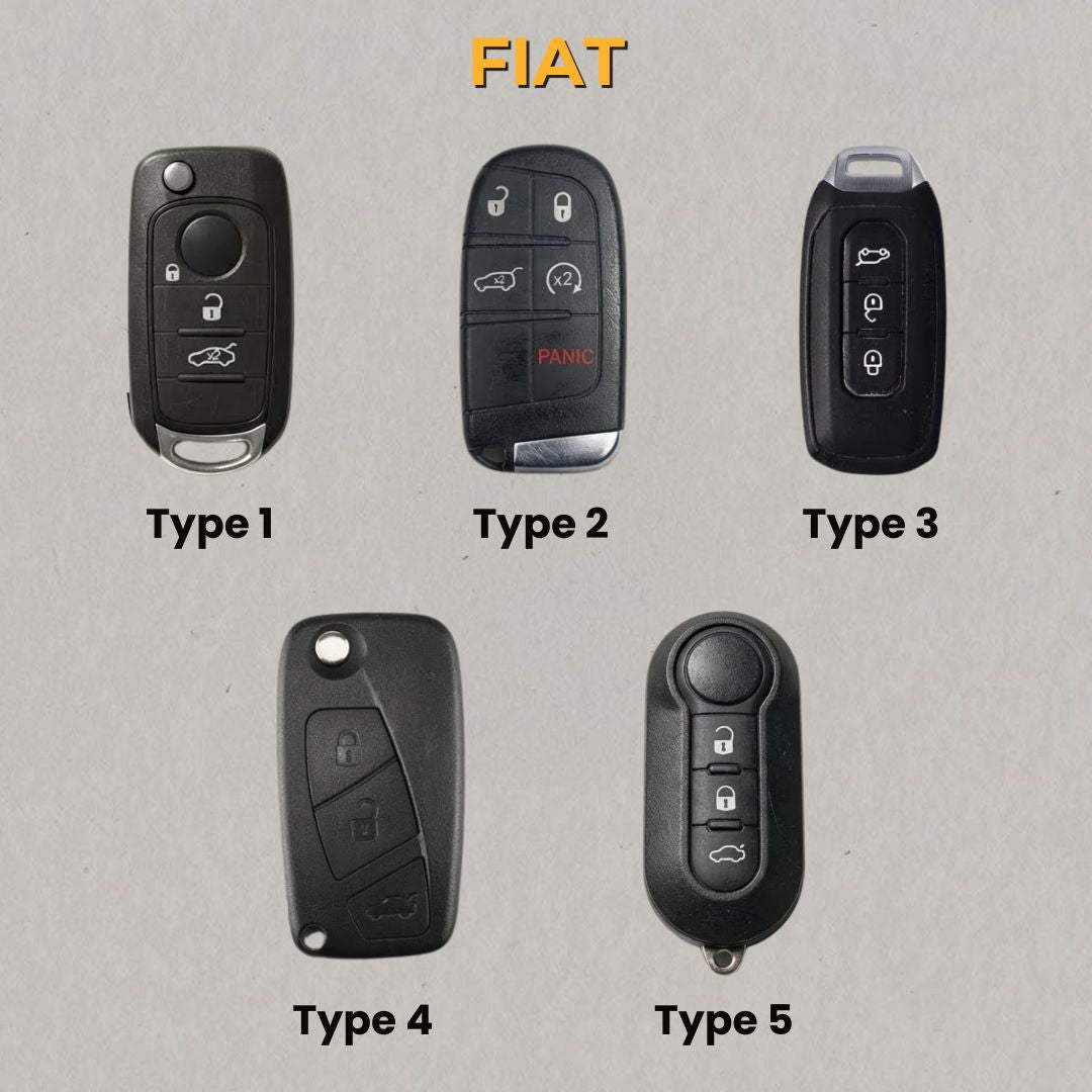 Premium Leather Key Fob for Fiat