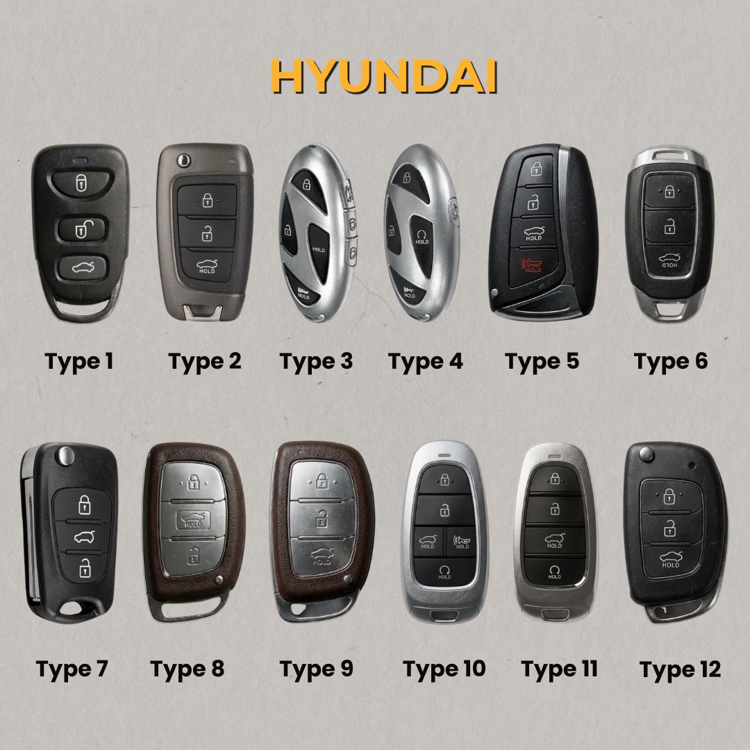 Premium Leather Key Fob for Hyundai