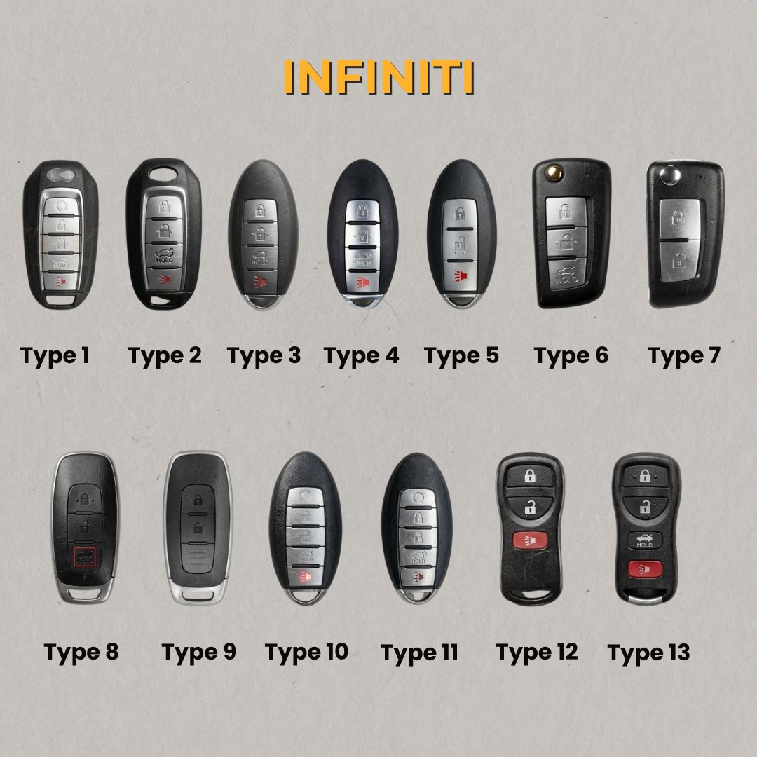 Premium Leather Key Fob for Infiniti