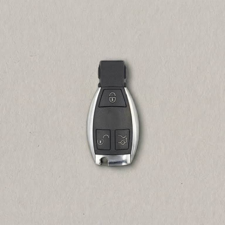 Alternative view of Premium Leather Key Fob for Mercedes