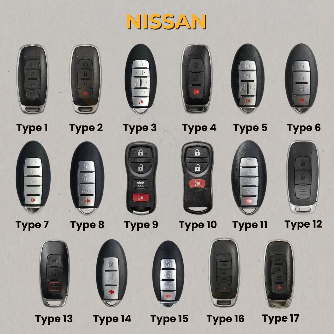 Premium Leather Key Fob for Nissan