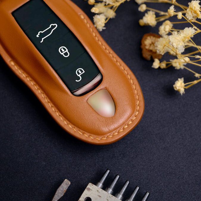 Premium Leather Key Fob for Porsche - Image 14