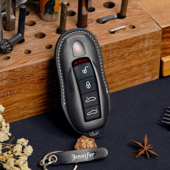 Premium Leather Key Fob for Porsche - Image 21