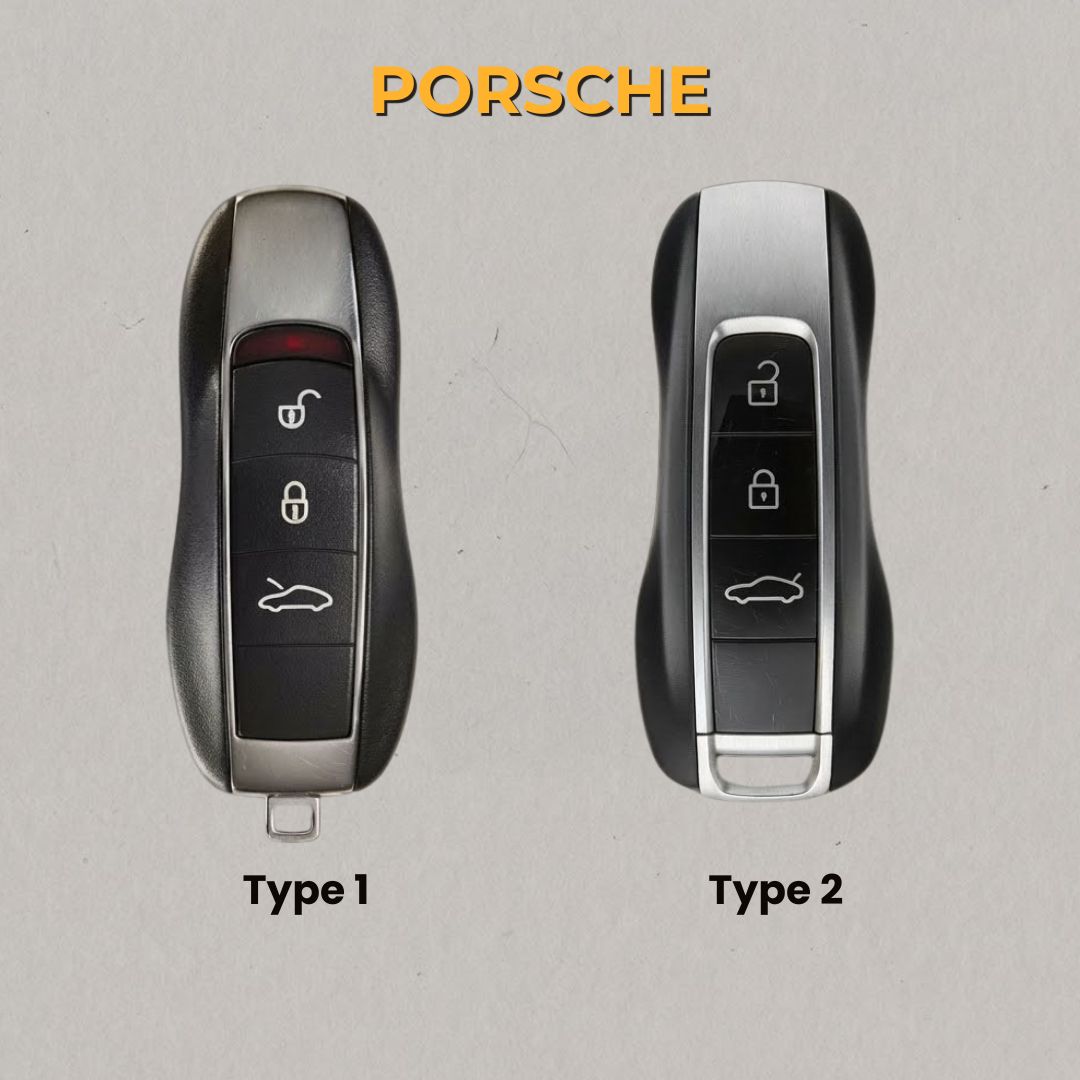 Premium Leather Key Fob for Porsche