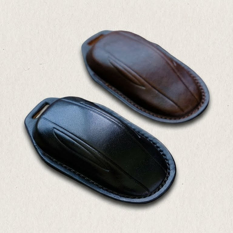 Premium Leather Key Fob for Tesla