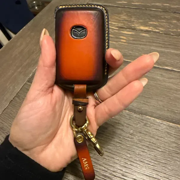 Premium Leather Key Fob for Volvo photo review